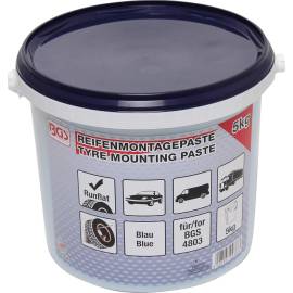 Graisse Crème de Montage Pneus Run-Flat - 5 kg - Bleue, Haute Performance - Montage Facile et Protection Optimale - BGS