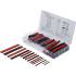 Assortiment de Gaines Rétractables 150 pièces - Rouges et Noires - Isolation et Protection Électrique - BGS