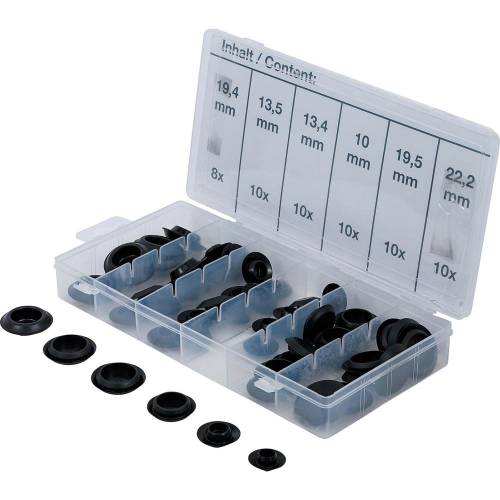 Assortiment de Bouchons Plastique 58 pièces - Dimensions 111x32x229 mm - Polyvalent et Pratique pour Étanchéité - BGS