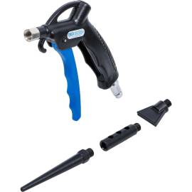 Soufflette à Air Comprimé avec 3 Buses - 17,2 x 3,1 x 19,1 cm - Polyvalente et Pratique pour Nettoyage - D-Work
