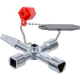 Clé Universelle Profi-Key - 14,4x9,5x1,9 cm - Acier, Polyvalente et Pratique - BGS