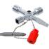 Clé Universelle Profi-Key - 14,4 x 9,5 x 1,9 cm - Acier, Polyvalente et Pratique, Zones Difficiles - D-Work