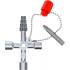 Clé Universelle Profi-Key - 14,4 x 9,5 x 1,9 cm - Acier, Polyvalente et Pratique, Zones Difficiles - D-Work