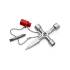 Clé Universelle Profi-Key - 14,4 x 9,5 x 1,9 cm - Acier, Polyvalente et Pratique, Zones Difficiles - D-Work