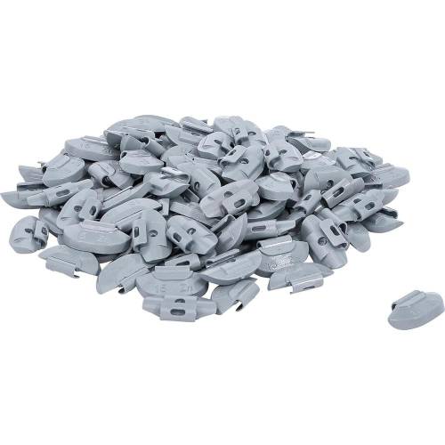 Poids d'Équilibrage 15 g - Lot de 100 pcs - Précision et Fiabilité pour Équilibrage de Roues, Acier - D-Work