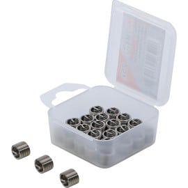 Inserts Taraudés M8 x 1,0 - Lot de 25 pièces - Acier Résistant - Fixation Fiable et Durable - BGS
