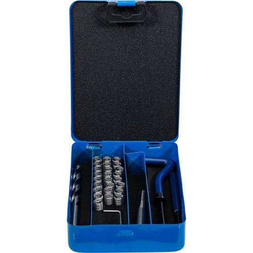 Kit de Réparation de Filets M8 x 1,0 mm - 29 pcs - Réparation Précise et Durable, Acier, Pro - D-Work