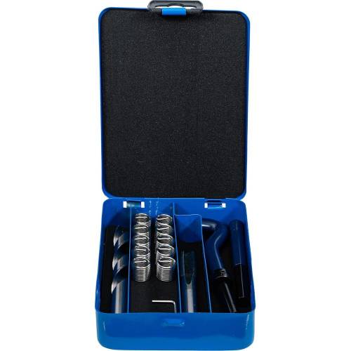 Kit de Réparation de Filets M12 x 1,5 mm - 14 Pièces - Réparation Précise et Durable - BGS