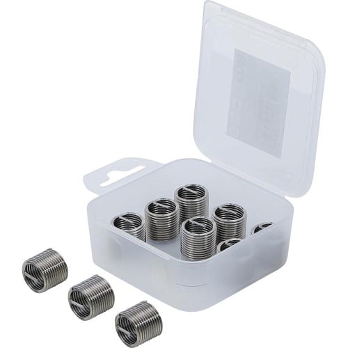 Inserts Taraudés M14 x 1,5 mm - Lot de 10 pcs - Acier Résistant - Fixation Fiable et Durable, Plastique - D-Work