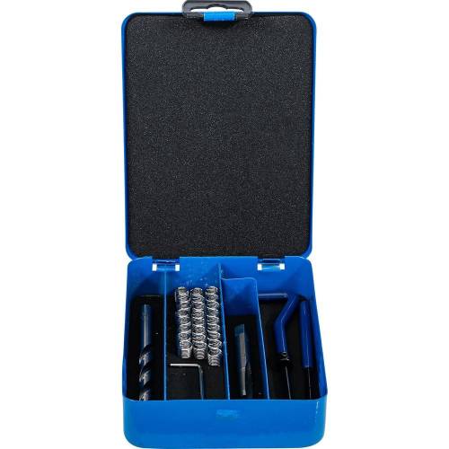 Kit de Réparation de Filets M7 x 1,0 mm - 29 Pièces - Acier, Réparation Précise et Durable - BGS
