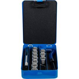 Kit de Réparation de Filets M16 x 1,5 mm - 12 Pièces - Acier Résistant - Réparation Fiable et Durable - BGS