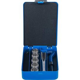 Kit de Réparation de Filets M20 x 1,5 mm - 7 Pièces - Acier Résistant - Réparation Fiable et Durable - BGS