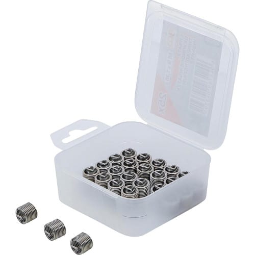 Inserts Taraudés M9 x 1,25 - Lot de 25 pcs - Acier Résistant - Fixation Fiable et Durable, Plastique - D-Work