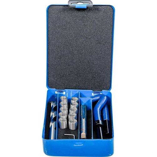 Kit de Réparation de Filets M12 x 1,0 mm - 14 Pièces - Réparation Précise et Durable - - BGS