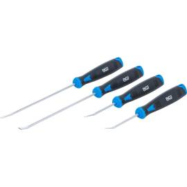 Jeu de Crochets à Pointes Arrondies 4 pcs - Acier, Résistants et Pratiques - Pro - D-Work