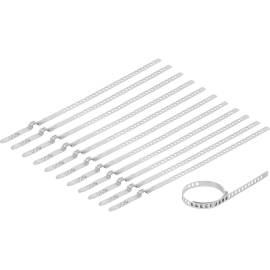 Jeu de Brides à Collier à Essieu 7 mm - 12 Pièces - Fixation Robuste et Sécurisée - BGS