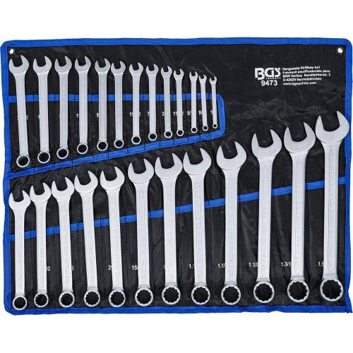 Jeu de Clés Mixtes en Pouce 25 pcs 1/4 - 1.1/4 - Acier Résistant - Polyvalence et Précision, Pro - D-Work