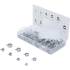 Assortiment de 80 Colliers de Serrage Acier à Ressorts - 11 x 3.3 x 22.6 cm - Résistants et Flexibles pour Fixation - D-Work