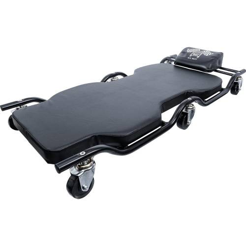 Chariot de Visite 110x50x15 cm - - Robuste et Maniable pour Inspection Facile - BGS