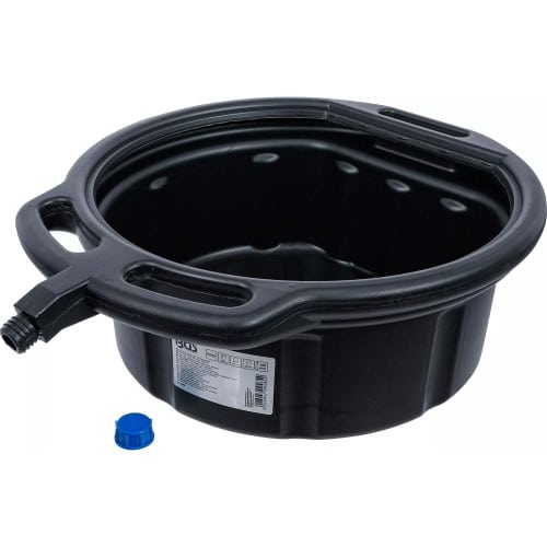 Bac de Collecte d'Huile 15 L avec Bec Verseur - 47,4 x 18,7 x 48,4 cm - Plastique Résistant - Manipulation Facile e - D-Work