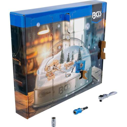 Calendrier de l Avent de l Outil - 24 pièces - Outils Variés - Découverte et Praticité - BGS