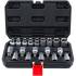 Jeu d’Embouts et Douilles 12,5 mm (1/2 ) - Profil Torx / Profil E, 19 Pièces - Polyvalent et Pratique pour Bricolage - BGS
