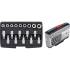 Jeu d'Embouts et Douilles 12,5 mm (1/2) - Profil Torx / Profil E, 19 pcs - Polyvalent et Pratique pour Bricolage - D-Work