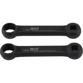 Jeu de Clés Polygonales pour Palier Moteur Mercedes-Benz - 2 Pièces - Acier Résistant - Entretien et Réparation Faciles - BGS