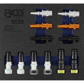 Insert de Servante d Atelier 1/6 - Assortiment 12 Bouchons Tuyaux Diesel et Essence - Protection et Étanchéité - D-Work