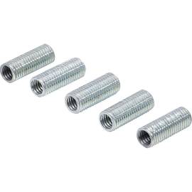 Douilles de Réparation de Filetages M6x1,0 mm Intérieurs et M8x1,0 mm Extérieurs - 5 Pièces - Réparation Précise et Durabl - BGS