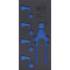 Insert de Servante d'Atelier 1/3 Vide - 19,3 x 3,7 x 40,4 cm - Compatible Art. 9533 - Organisation et Rangement - D-Work