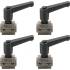 Kit de 4 Colliers de Tuyaux de Freins 4,75 mm (3/16) - Acier Résistant - Fixation Sécurisée et Durable - D-Work