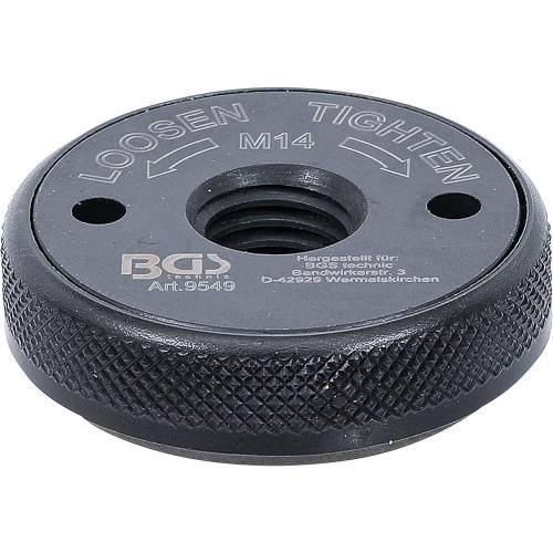 Mandrin de Serrage Rapide M14 - Pour Meuleuse d’Angle - Montage Facile et Sécurisé - BGS