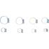 Assortiment de 80 Colliers de Tuyau Flexible - Acier Inoxydable - Fixation Solide et Durable, 80 pcs - D-Work