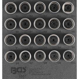 Insert de Servante d Atelier 1/6 - Jeu 20 Outils Écrous Antivol Opel Type B - , Acier - Sécurité et Praticité - BGS