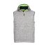 Gilet Sans Manches de Travail 3XL – Gris Chinés/Vert Fluo – Confort et Praticité - NINE WORTHS