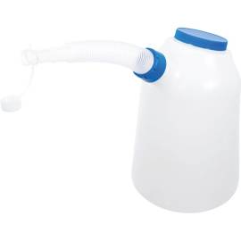 Broc à Bec Verseur Flexible 6L - Plastique Résistant, Couvercle Inclus - Pratique et Ergonomique - D-Work