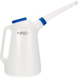 Broc à Bec Verseur Flexible 8L - Plastique, Couvercle Inclus - Pratique et Résistant, Pro - D-Work