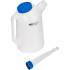 Broc à Bec Verseur Flexible 8L - Plastique, Couvercle Inclus - Pratique et Résistant, Pro - D-Work