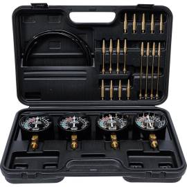 Kit Testeur de Synchronisation de Carburateur 26 Pièces - 4 Chronos Inclus - Précision et Facilité d Utilisation - BGS