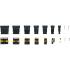 Assortiment de Connecteurs 350 pcs - l. 25 cm, H. 5,4 cm, Prof. 31,6 cm - Matériau Métal et Plastique - D-Work