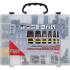 Assortiment de Connecteurs 350 Pièces - Largeur 25 cm, Hauteur 5,4 cm, Profondeur 31,6 cm - Matériau Métal et Plastique - - BGS