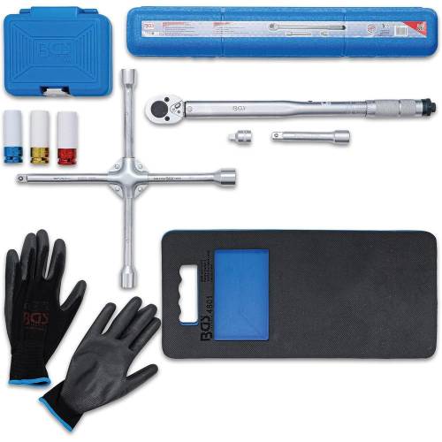 Kit Pneus pour Changement de Roues 9 Pièces - Outils Complets et Pratiques - BGS