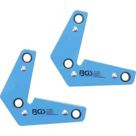 Jeu de Supports Magnétiques Puissants en L - 2 pcs - Fixation Stable et Pratique - D-Work