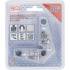 Support Magnétique Puissant en L - 12,1x2,5x14,1 cm - Acier, Fixation Stable et Pratique - - BGS
