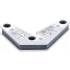 Support Magnétique Puissant en L - 12,1x2,5x14,1 cm - Acier, Fixation Stable et Pratique - - BGS