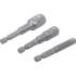 Jeu d’Adaptateurs pour Visseuses - Hexagone Mâle 6,3 mm, Femelle 6,3/10/12,5 mm - 3 Pièces - Compatibilité et Polyvalence - BGS