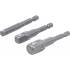 Jeu d’Adaptateurs pour Visseuses - Hexagone Mâle 6,3 mm, Femelle 6,3/10/12,5 mm - 3 Pièces - Compatibilité et Polyvalence - BGS