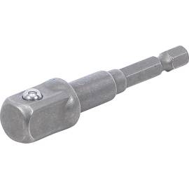 Adaptateur Perceuse Empreinte Six Pans 6,3 mm sur Carré 12,5 mm - Compatibilité et Robustesse - BGS