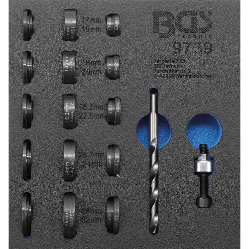 Insert de Servante d Atelier 1/6 - Jeu de Matrices Poinçonnage D.17-32 mm, Précision et Compatibilité Capteur - D-Work